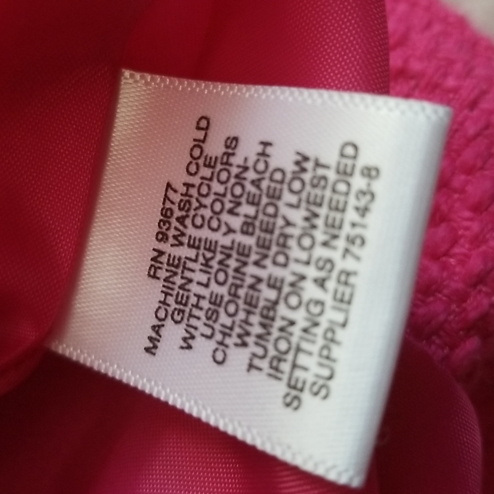 Liz Claiborne, plus size jacket, Fuchsia 2X - Picture 6 of 7